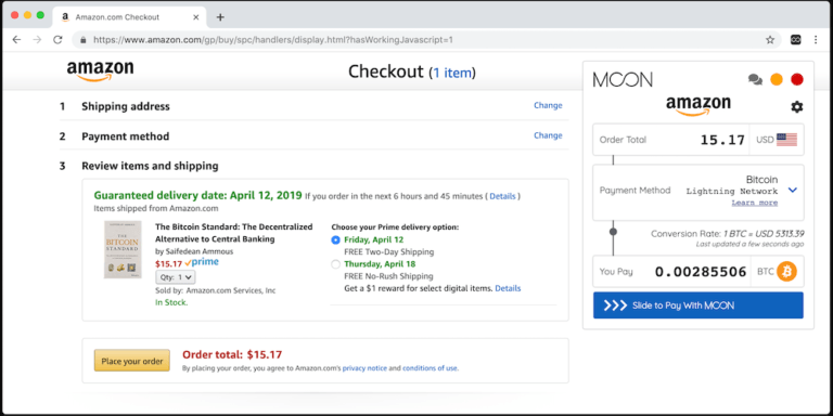 Теперь вы можете оплачивать покупки на Amazon биткоинами