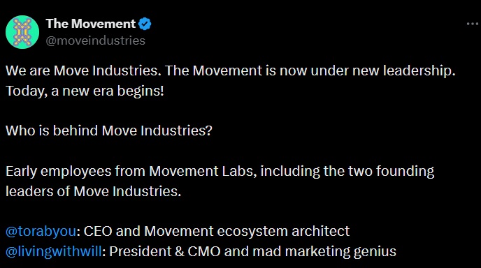 Move Industries move-tweet