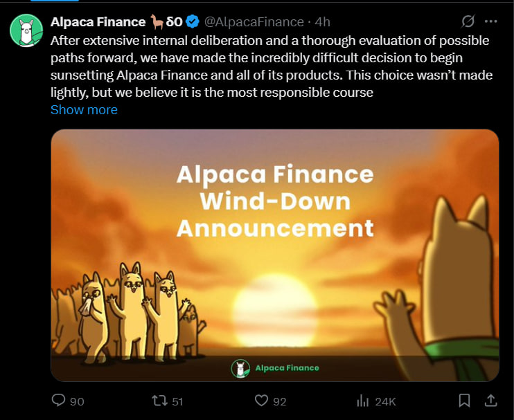 photo_2025-05-26_21-49-12 Alpaca Finance закрывает все продукты после делистинга с Binance