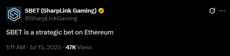 photo_2025-07-15_14-51-42 SharpLink стала крупнейшим публичным держателем Ethereum после покупки ETH на $48,85 млн