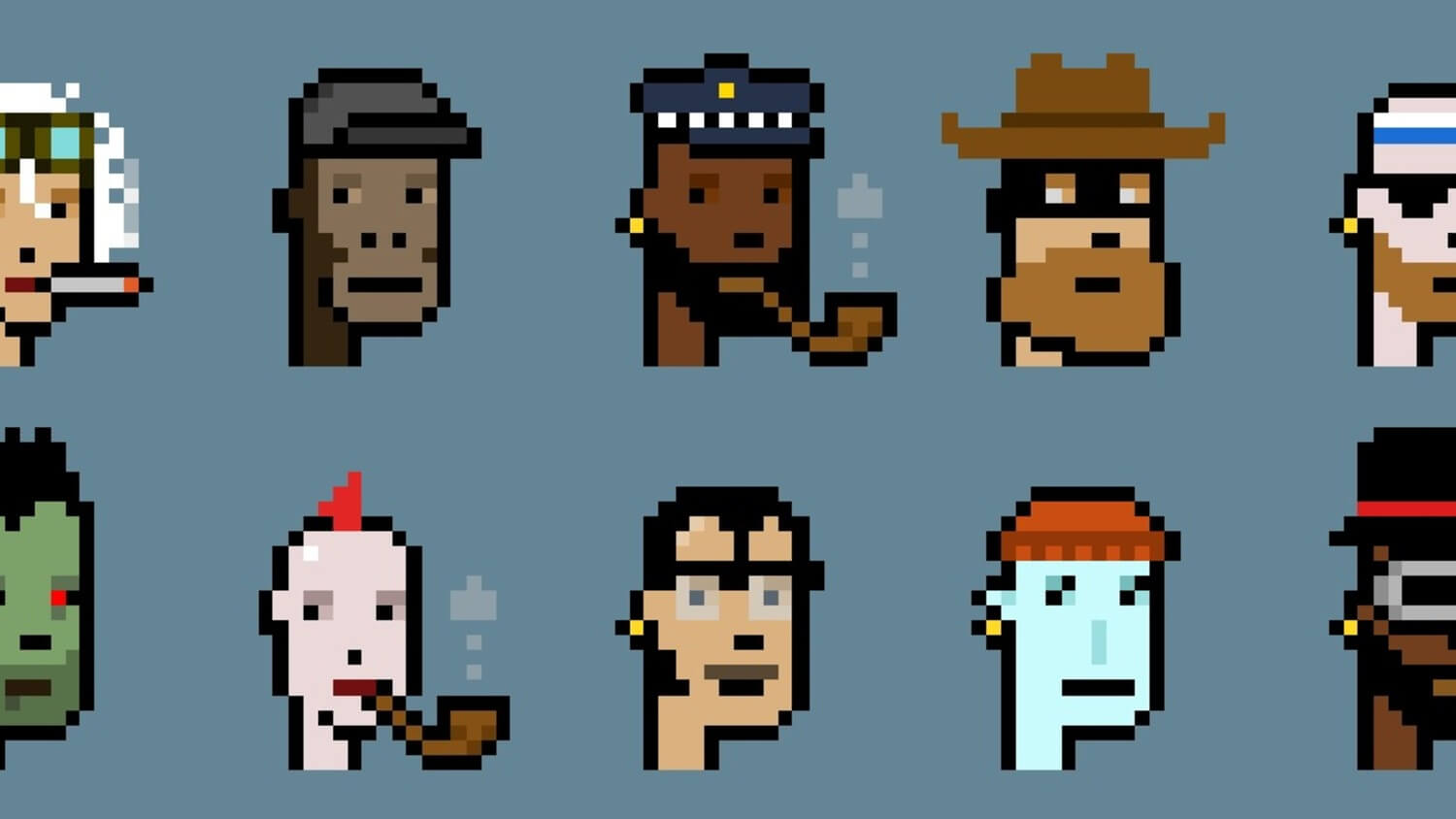Что происходит с рынком NFT. NFT-коллекция CryptoPunks. Фото.