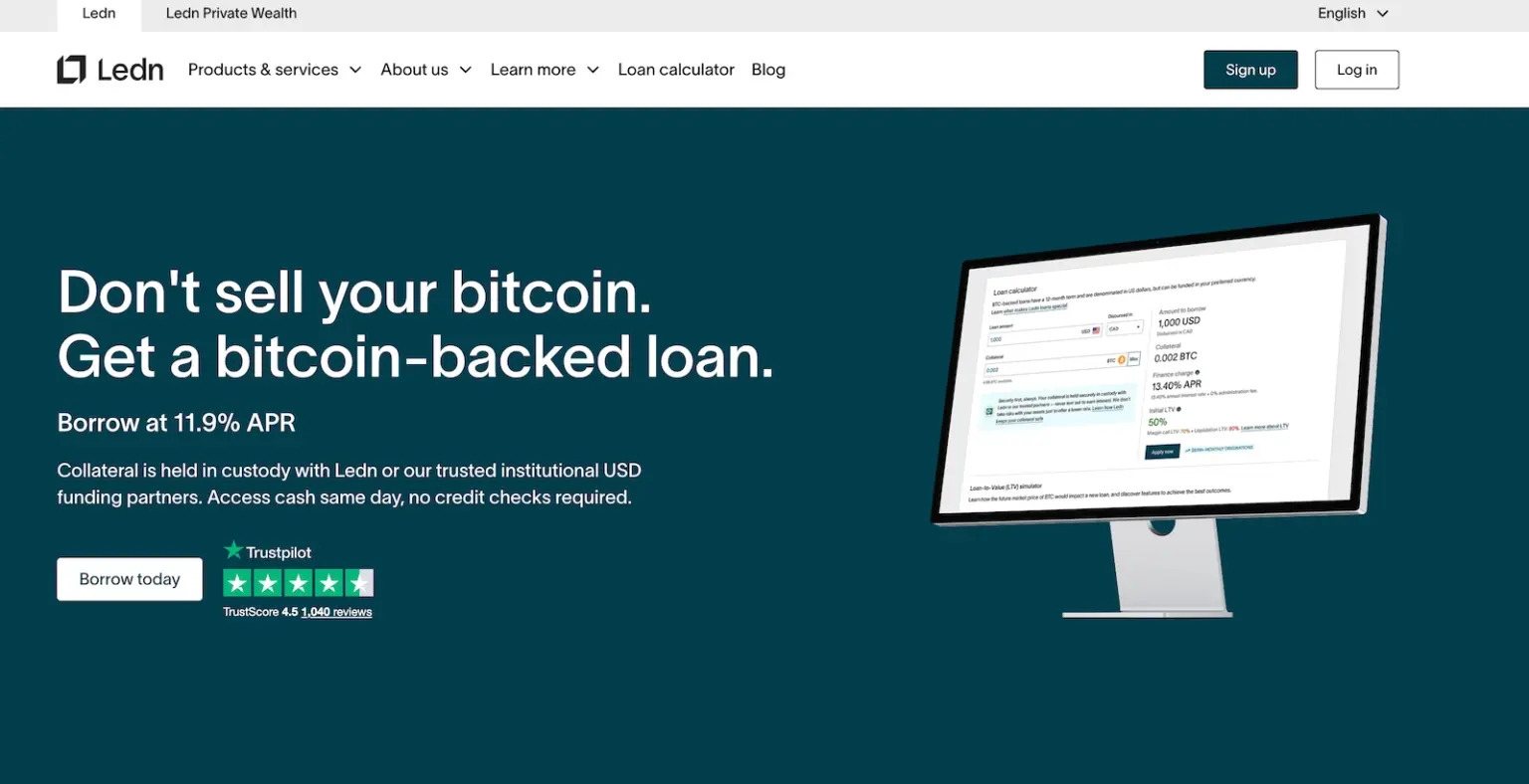crypto lending platform ledn