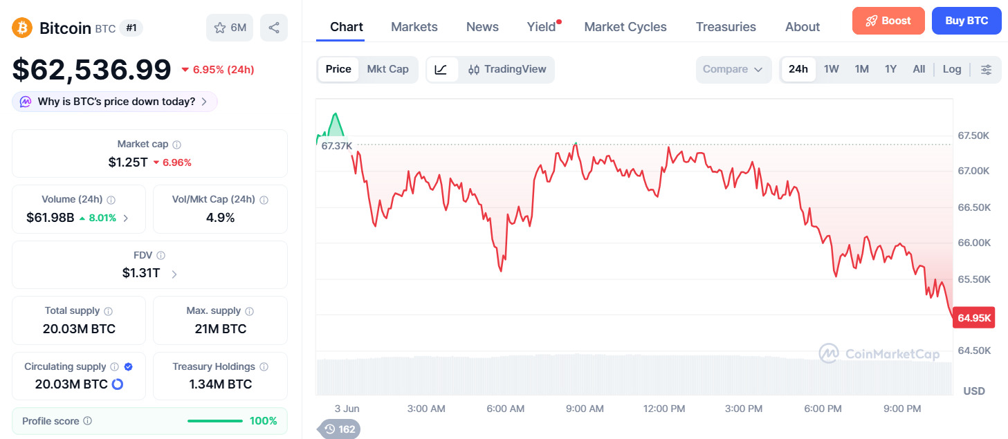 Bitcoin Price Performance